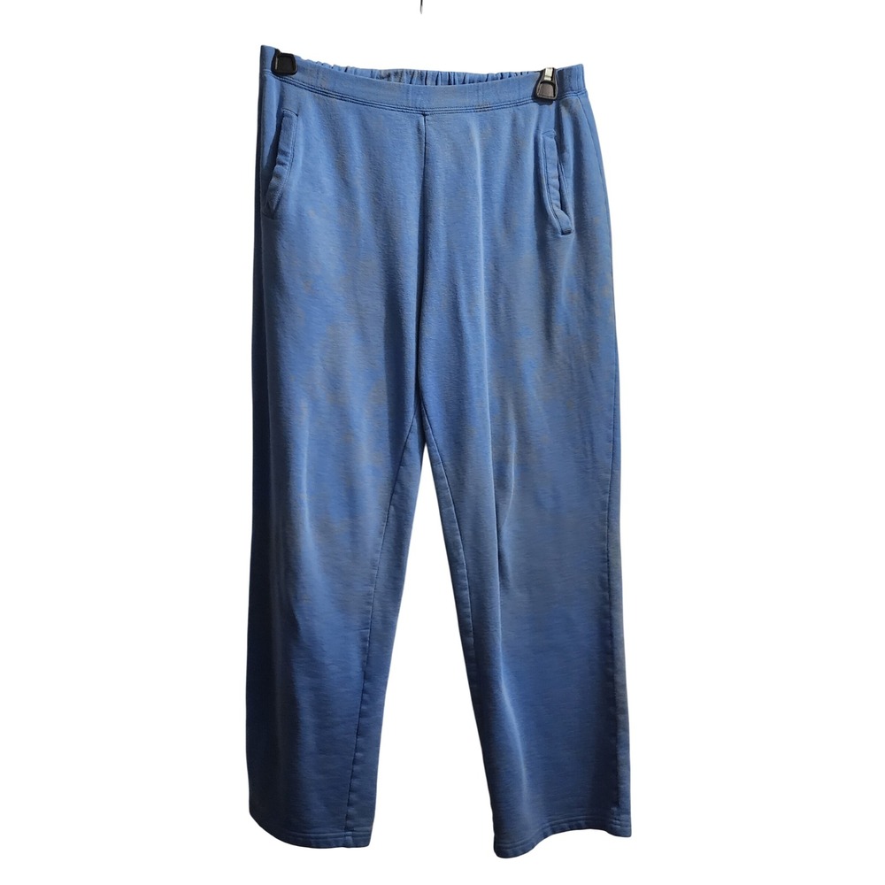 Kim Rogers Essentials Lounge Pants Womens M Blue Cotton Blend Sweatpants